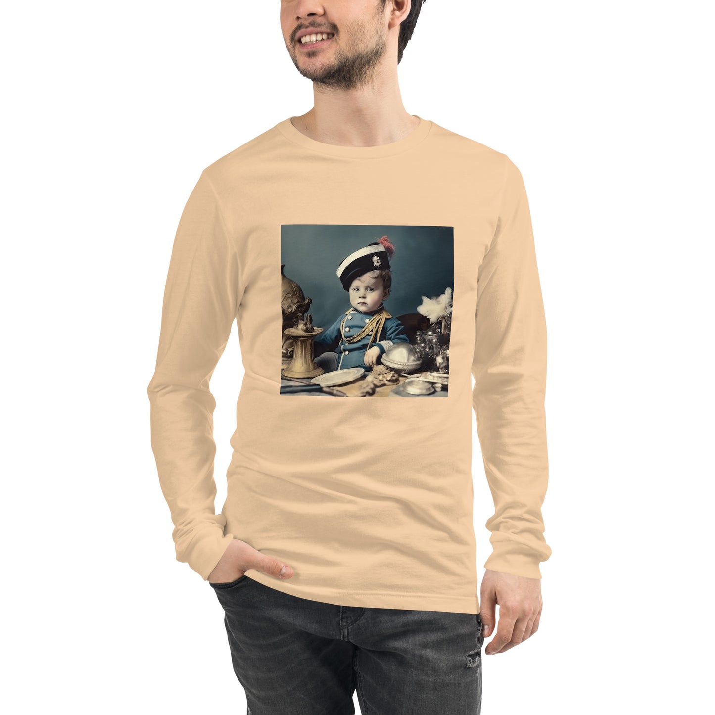 Long Sleeve Unisex / Airlume Cotton / Portrait Napoleon Carlo VIII