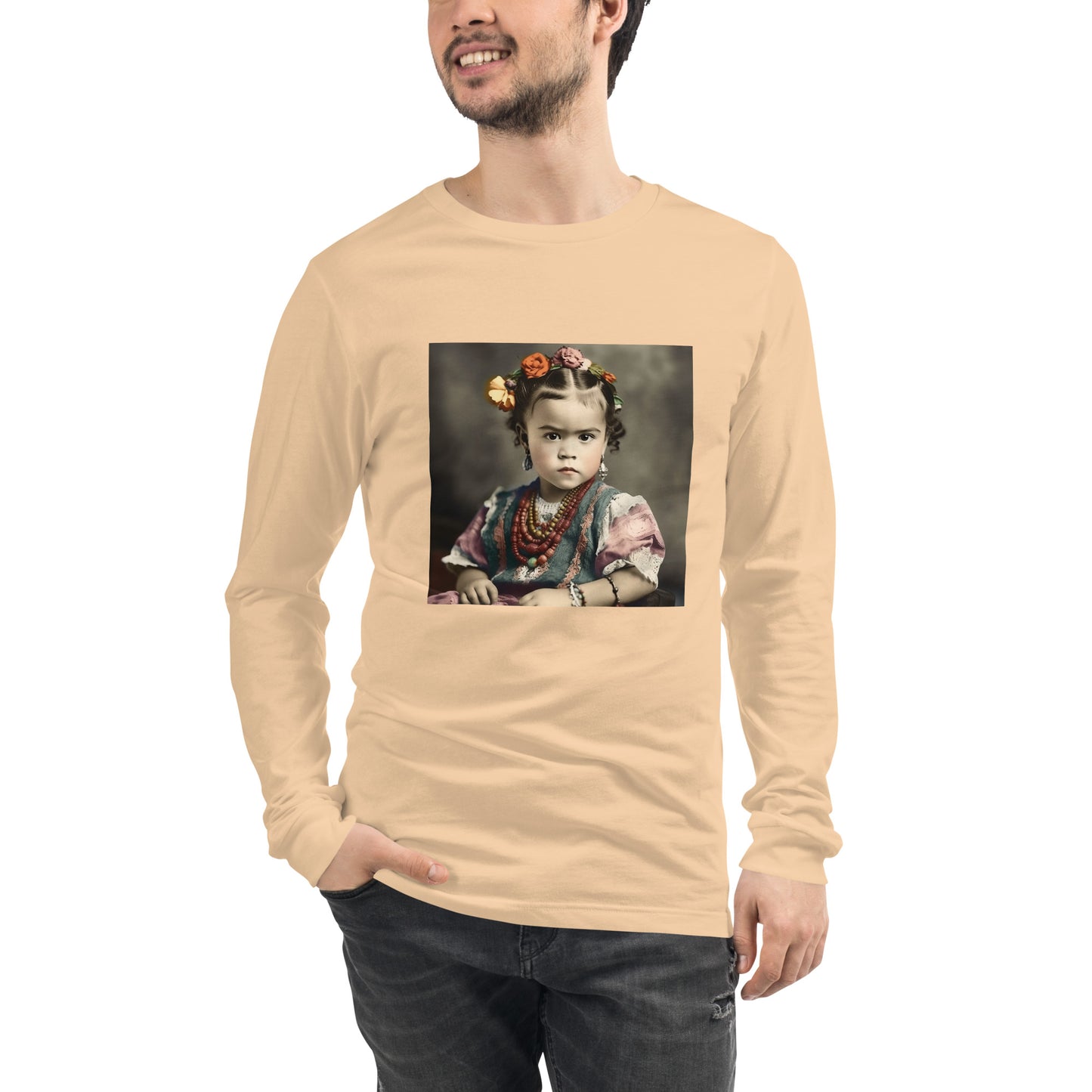 Long Sleeve Unisex / Airlume Cotton / Portrait Magdalena Frida VIII