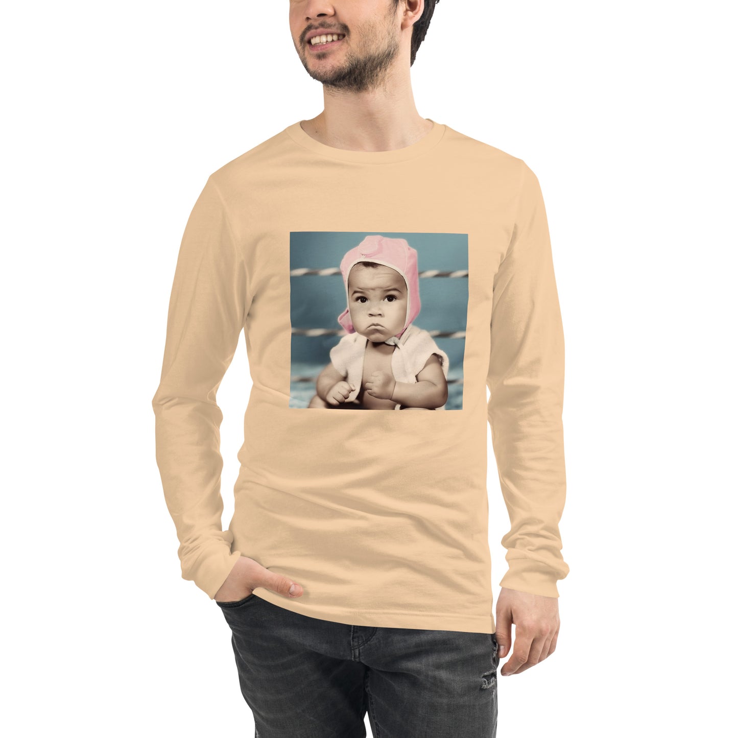 Long Sleeve Unisex / Airlume Cotton / Portrait Cassius 'Muhammad' Marcellus III