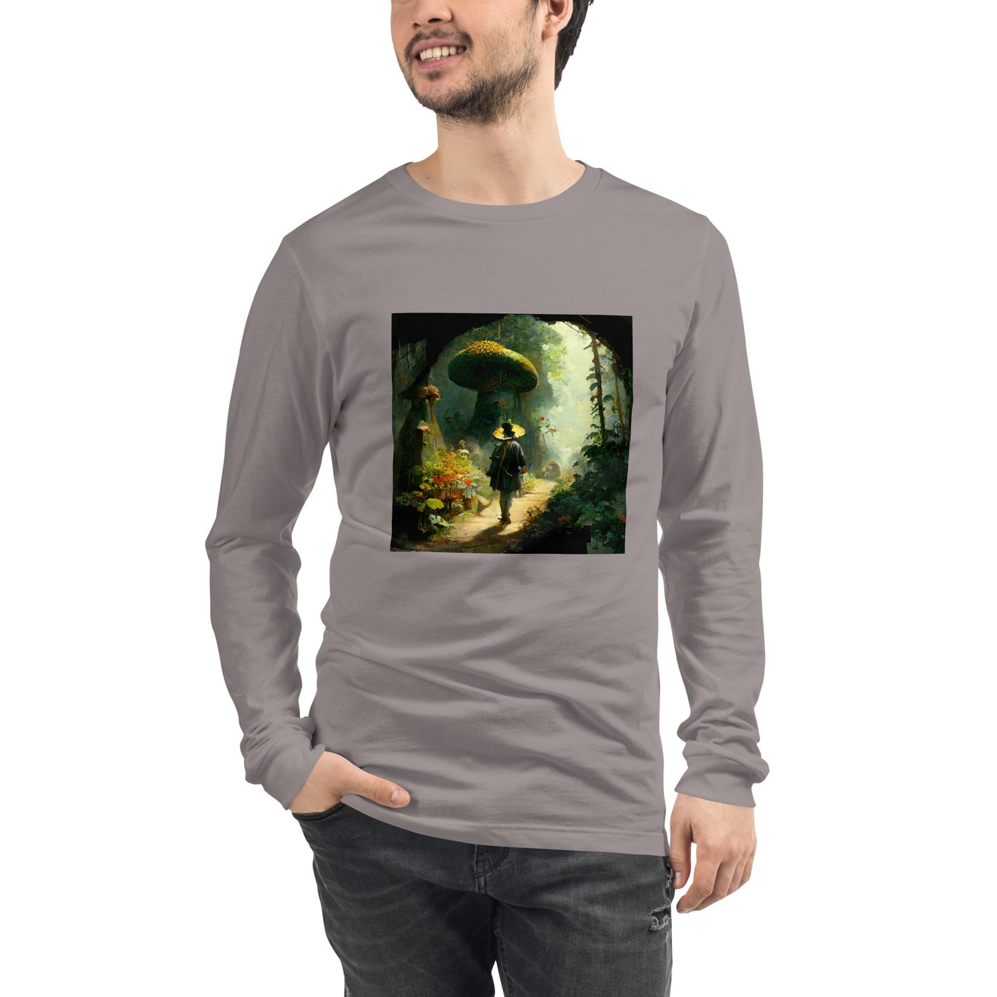 Long Sleeve Unisex / Airlume Cotton / Fairytale Forest #2