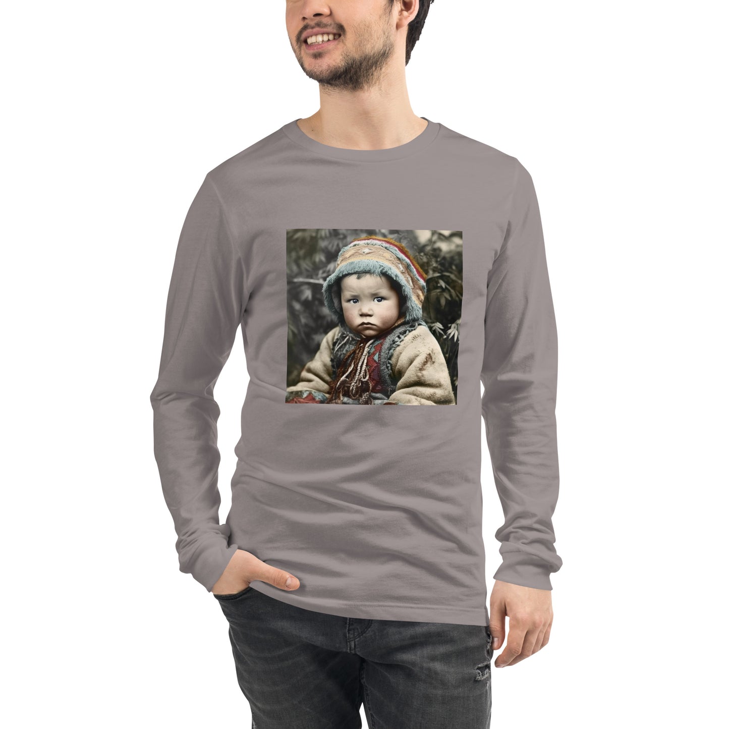 Long Sleeve Unisex / Airlume Cotton / Portrait Koelbjerg Child I