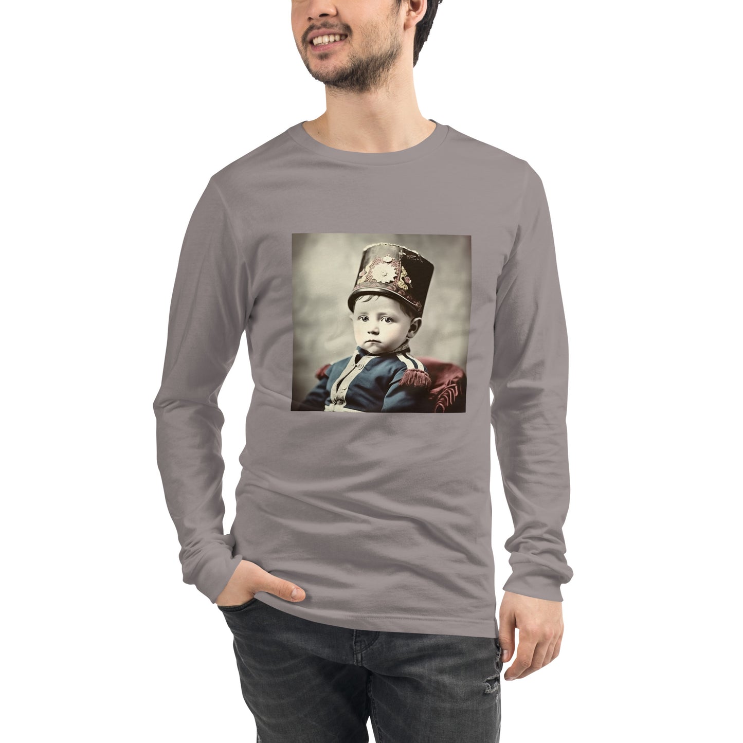 Long Sleeve Unisex / Airlume Cotton / Portrait Napoleon Carlo III