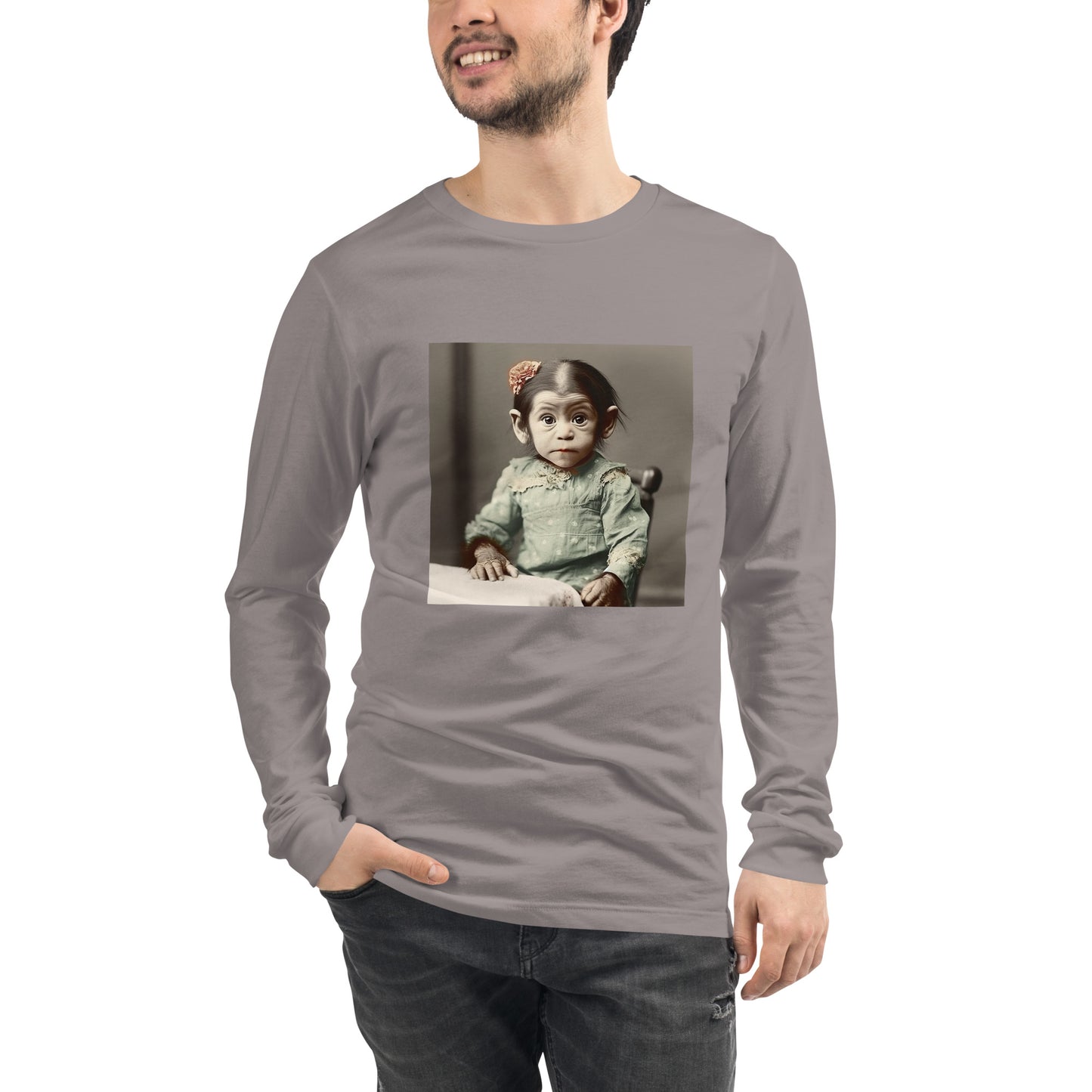 Long Sleeve Unisex / Airlume Cotton / Portrait Lucy Dinkinesh I