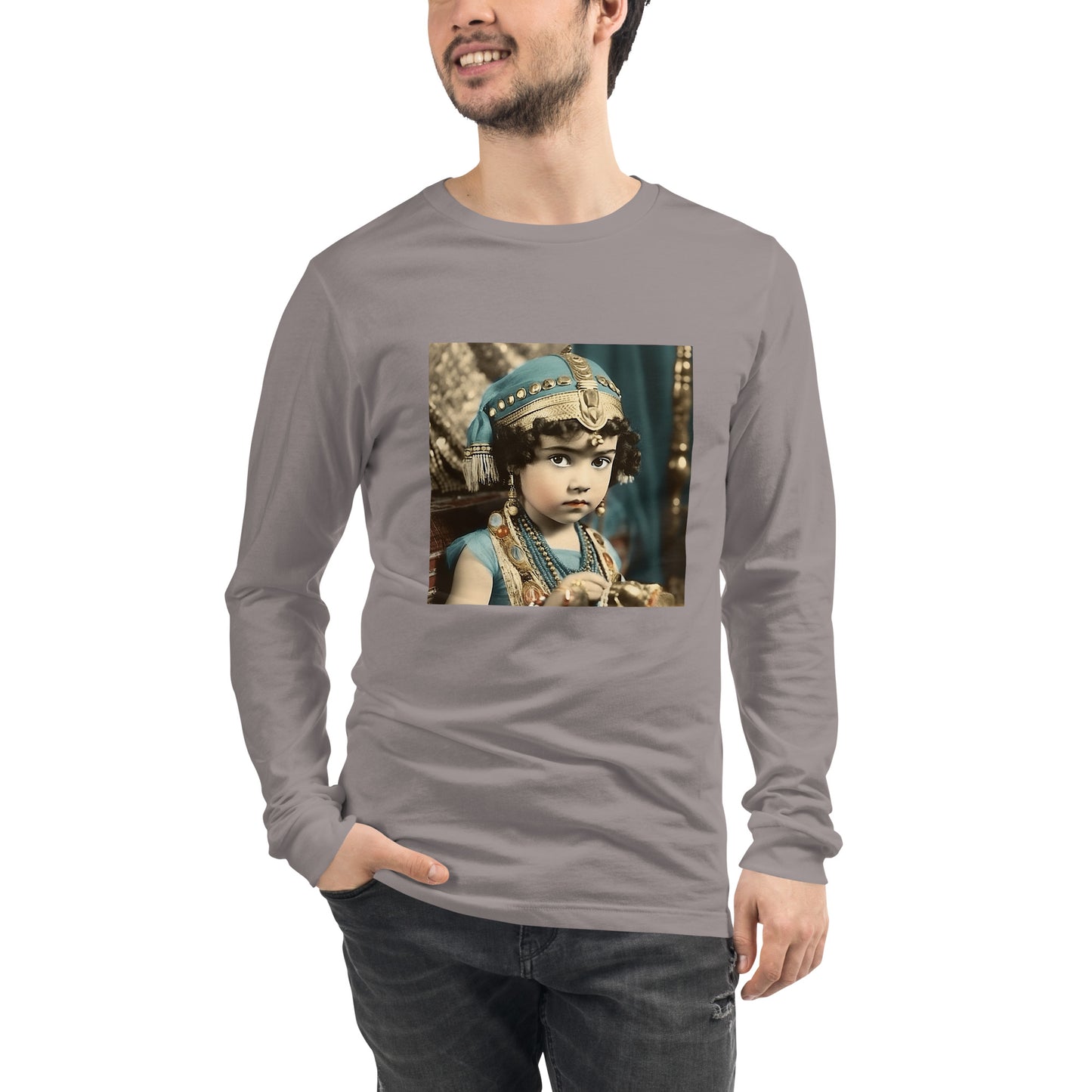 Long Sleeve Unisex / Airlume Cotton / Portrait Cleopatra Philopator II