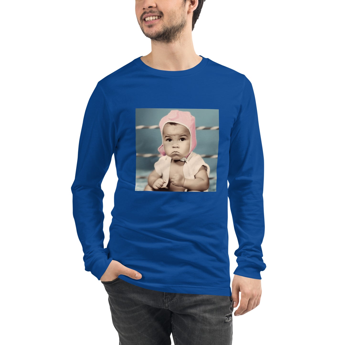 Long Sleeve Unisex / Airlume Cotton / Portrait Cassius 'Muhammad' Marcellus III