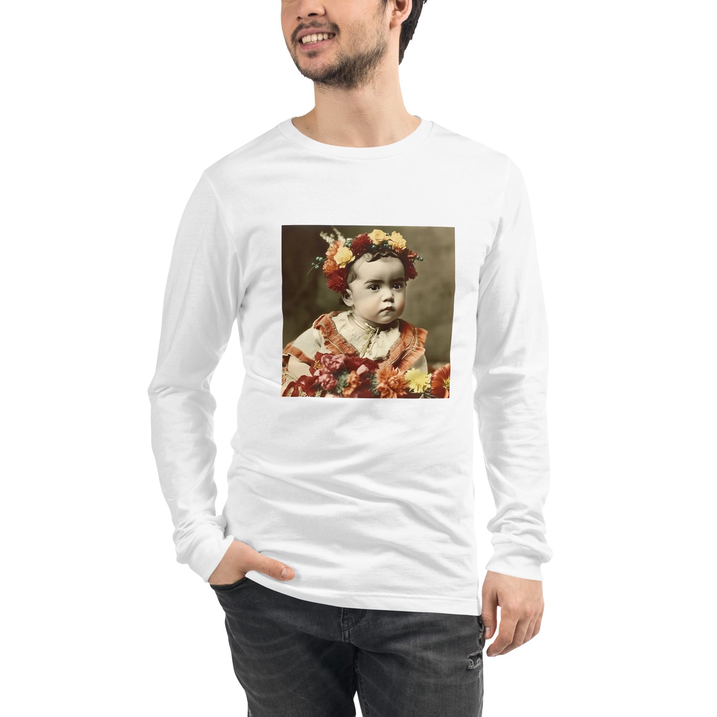 Long Sleeve Unisex / Airlume Cotton / Portrait Magdalena Frida I