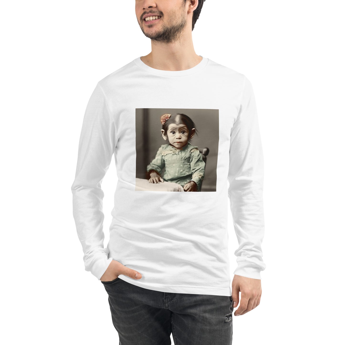 Long Sleeve Unisex / Airlume Cotton / Portrait Lucy Dinkinesh I