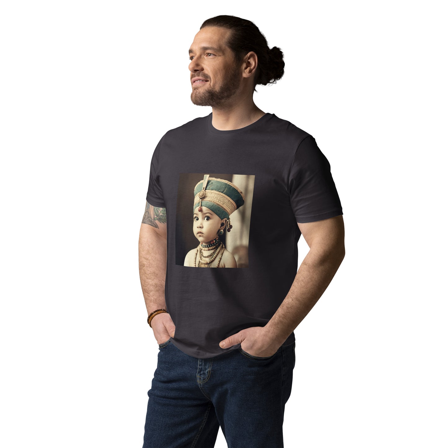 T-Shirt Unisex / Organic Cotton / Portrait Nefertiti Neferneferuaten I