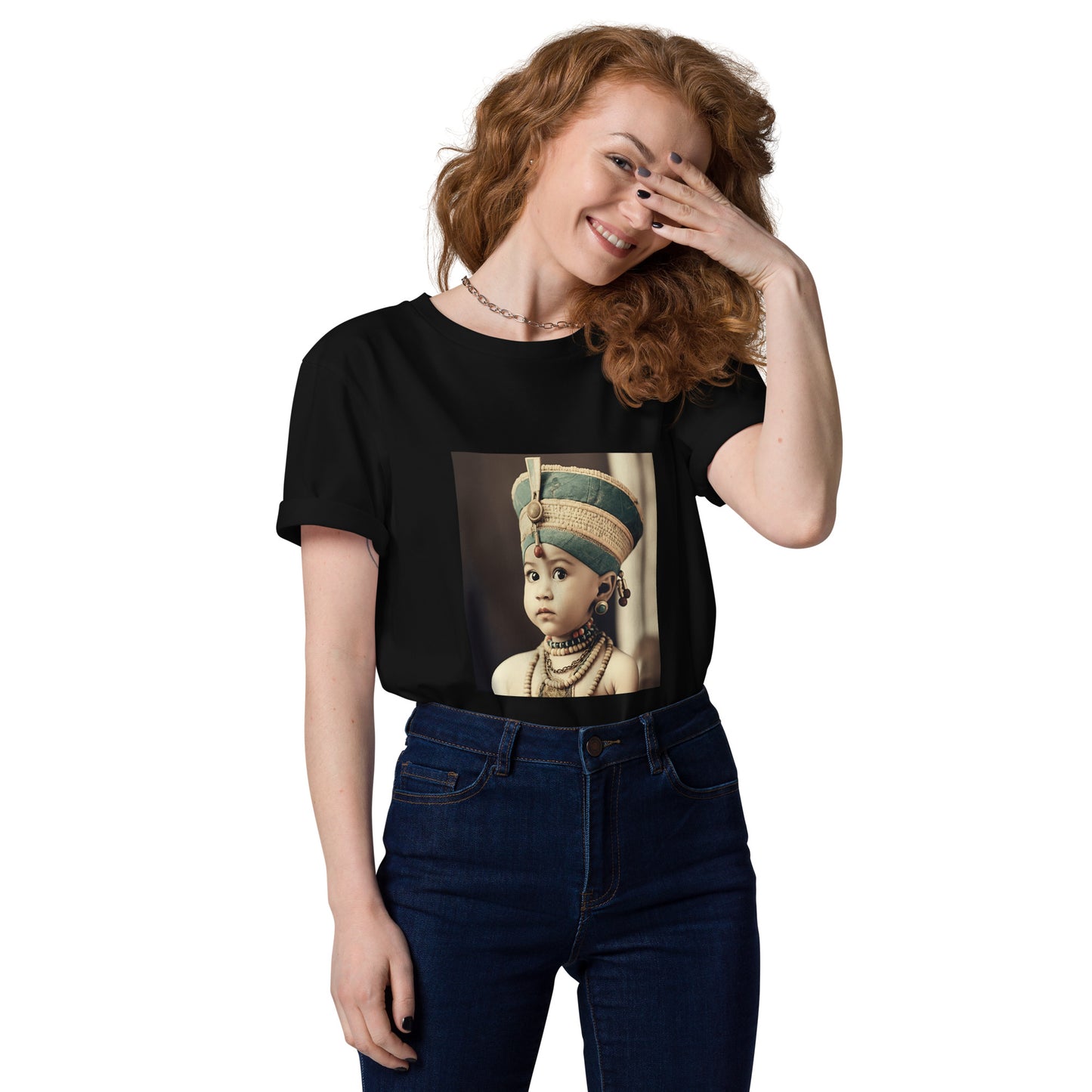 T-Shirt Unisex / Organic Cotton / Portrait Nefertiti Neferneferuaten I