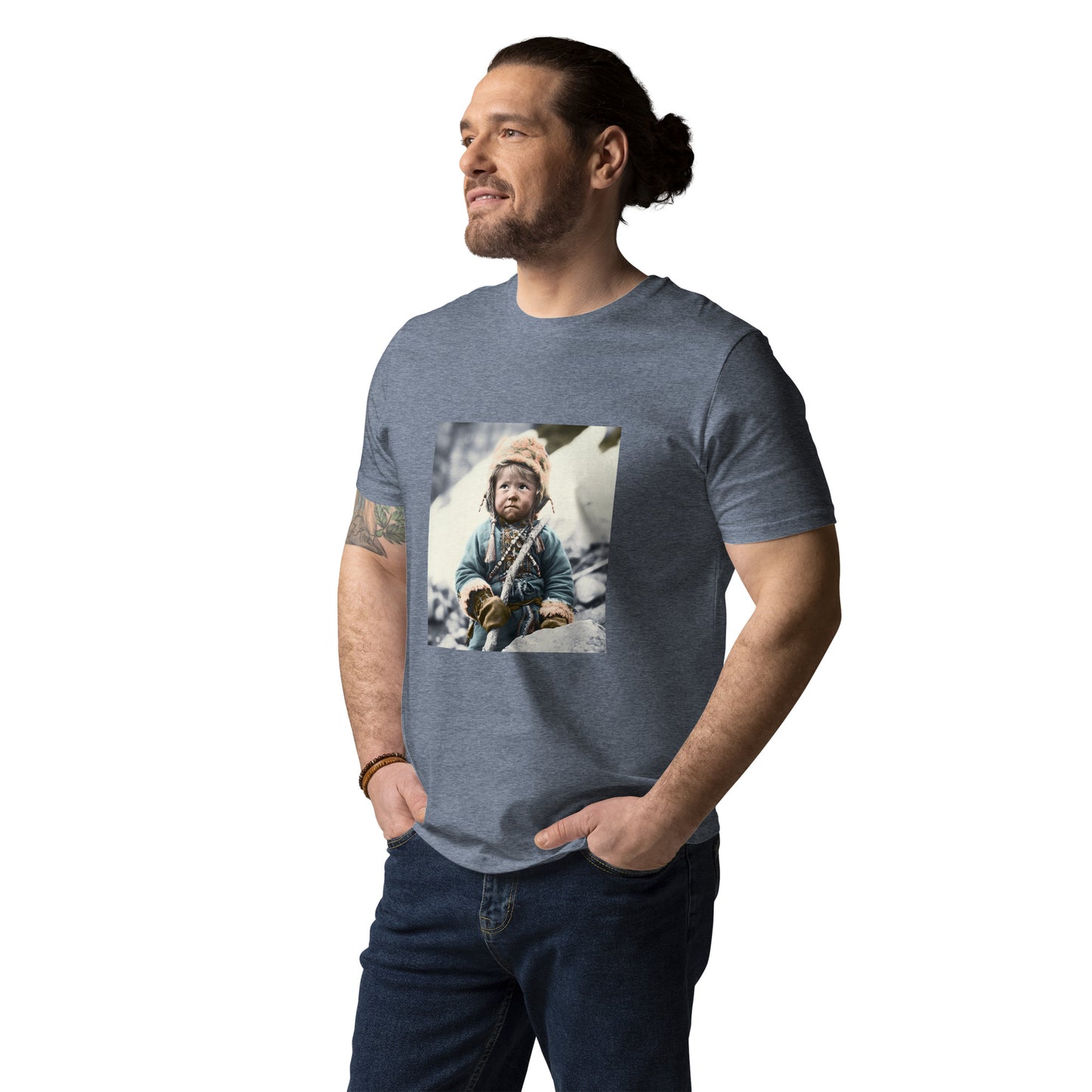 T-Shirt Unisex / Organic Cotton / Portrait Ötzi Tisenjoch II