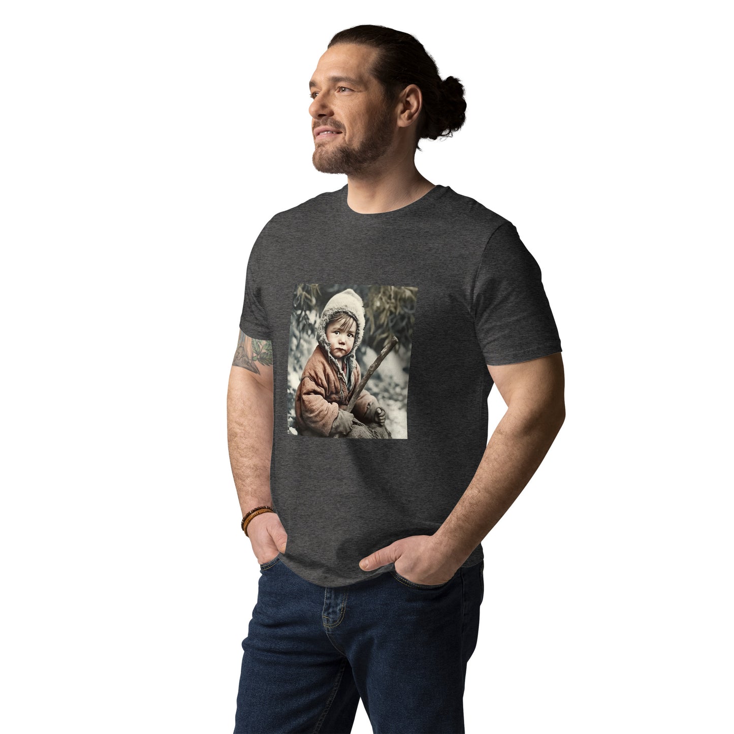 T-Shirt Unisex / Organic Cotton / Portrait Ötzi Tisenjoch I