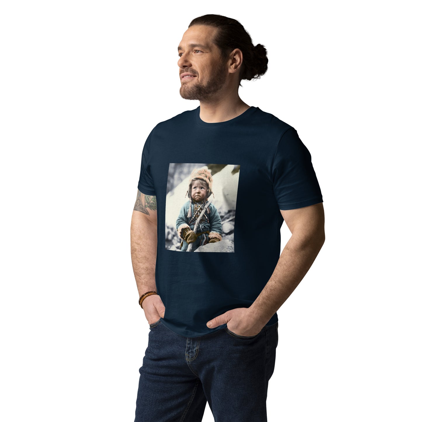 T-Shirt Unisex / Organic Cotton / Portrait Ötzi Tisenjoch II