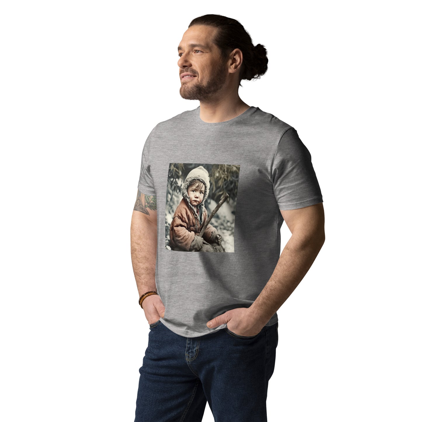 T-Shirt Unisex / Organic Cotton / Portrait Ötzi Tisenjoch I