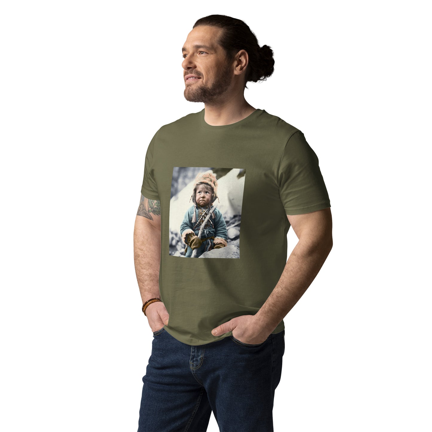 T-Shirt Unisex / Organic Cotton / Portrait Ötzi Tisenjoch II