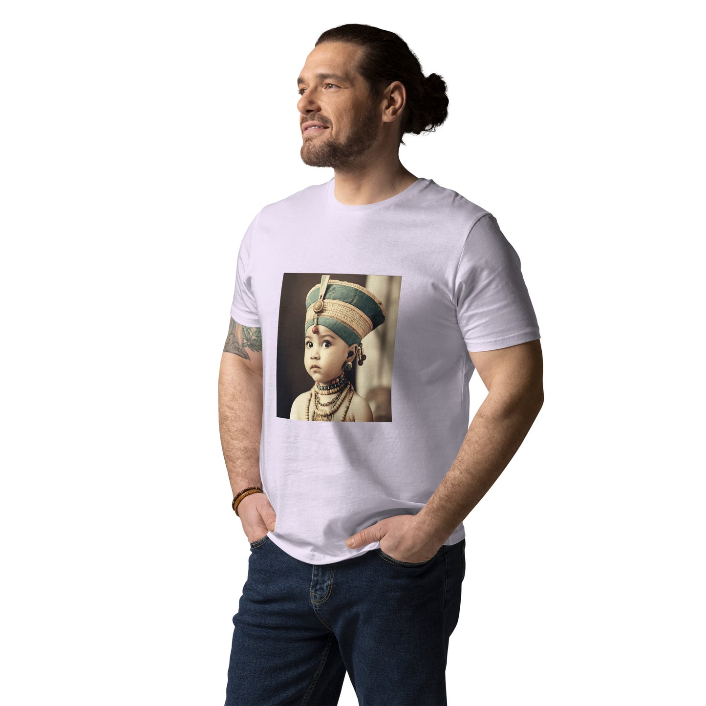 T-Shirt Unisex / Organic Cotton / Portrait Nefertiti Neferneferuaten I