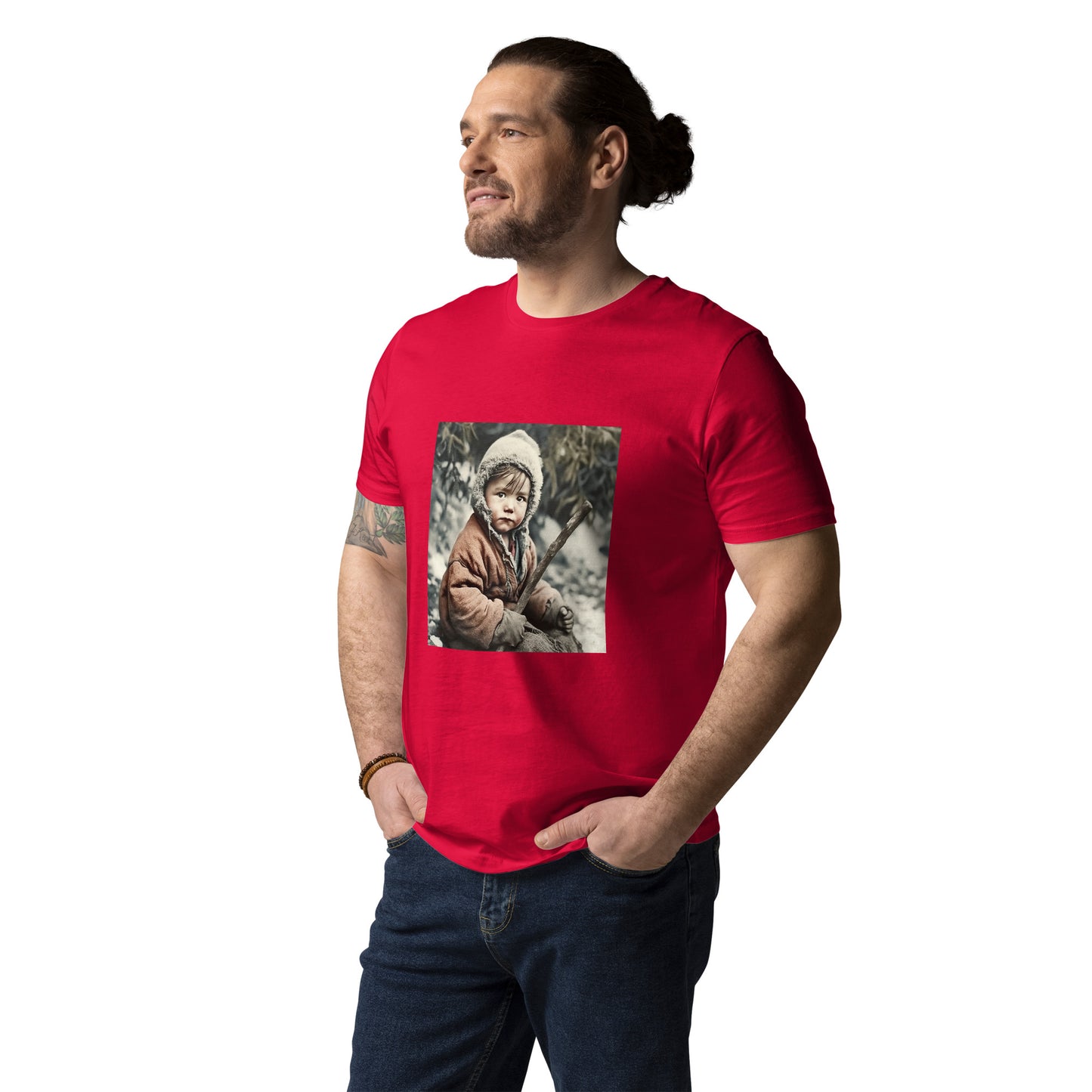 T-Shirt Unisex / Organic Cotton / Portrait Ötzi Tisenjoch I