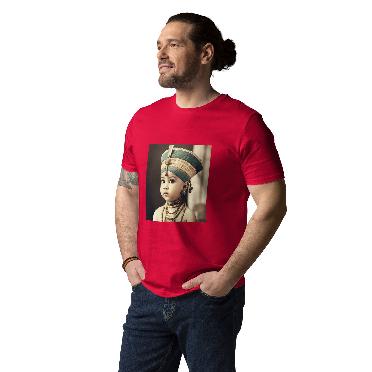 T-Shirt Unisex / Organic Cotton / Portrait Nefertiti Neferneferuaten I