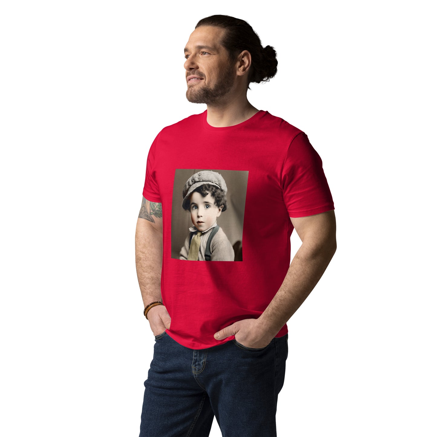 T-Shirt Unisex / Organic Cotton / Portrait Charles 'Charlie' Spencer III