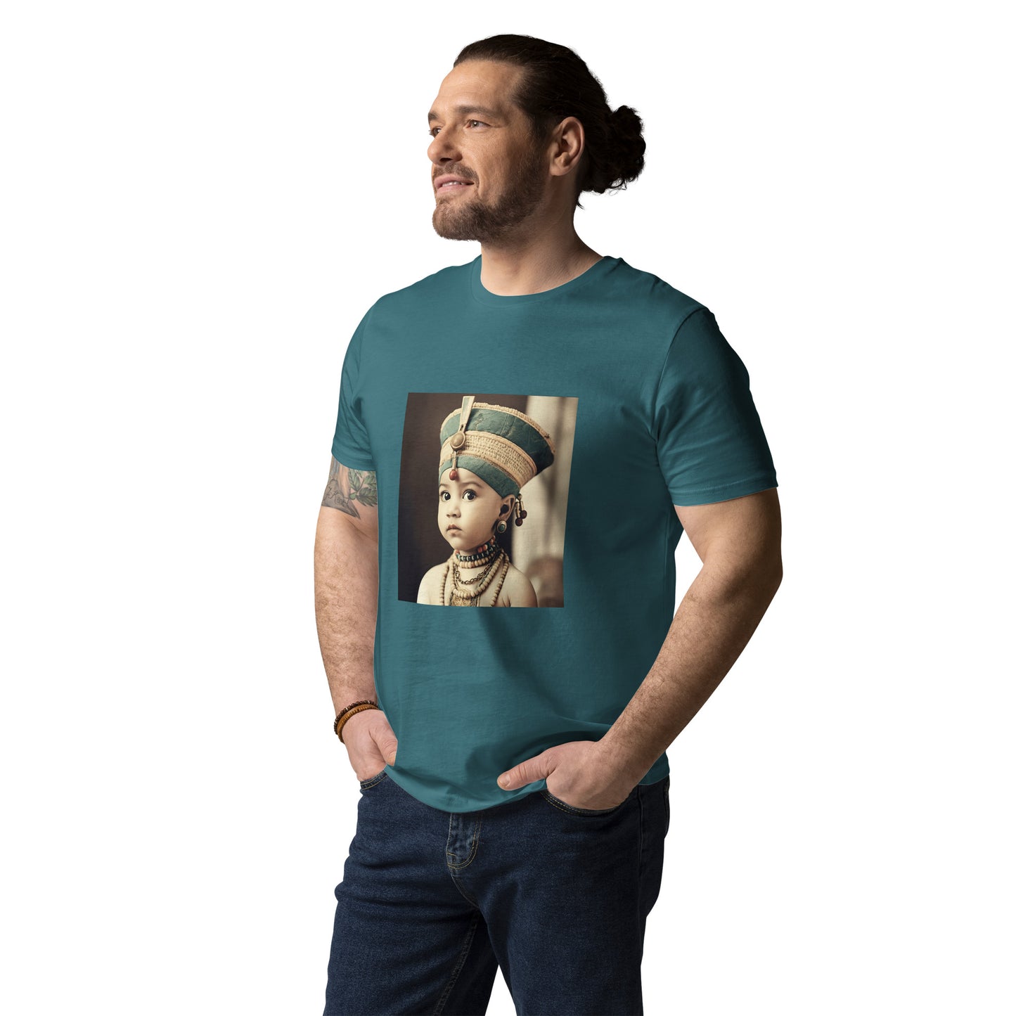 T-Shirt Unisex / Organic Cotton / Portrait Nefertiti Neferneferuaten I