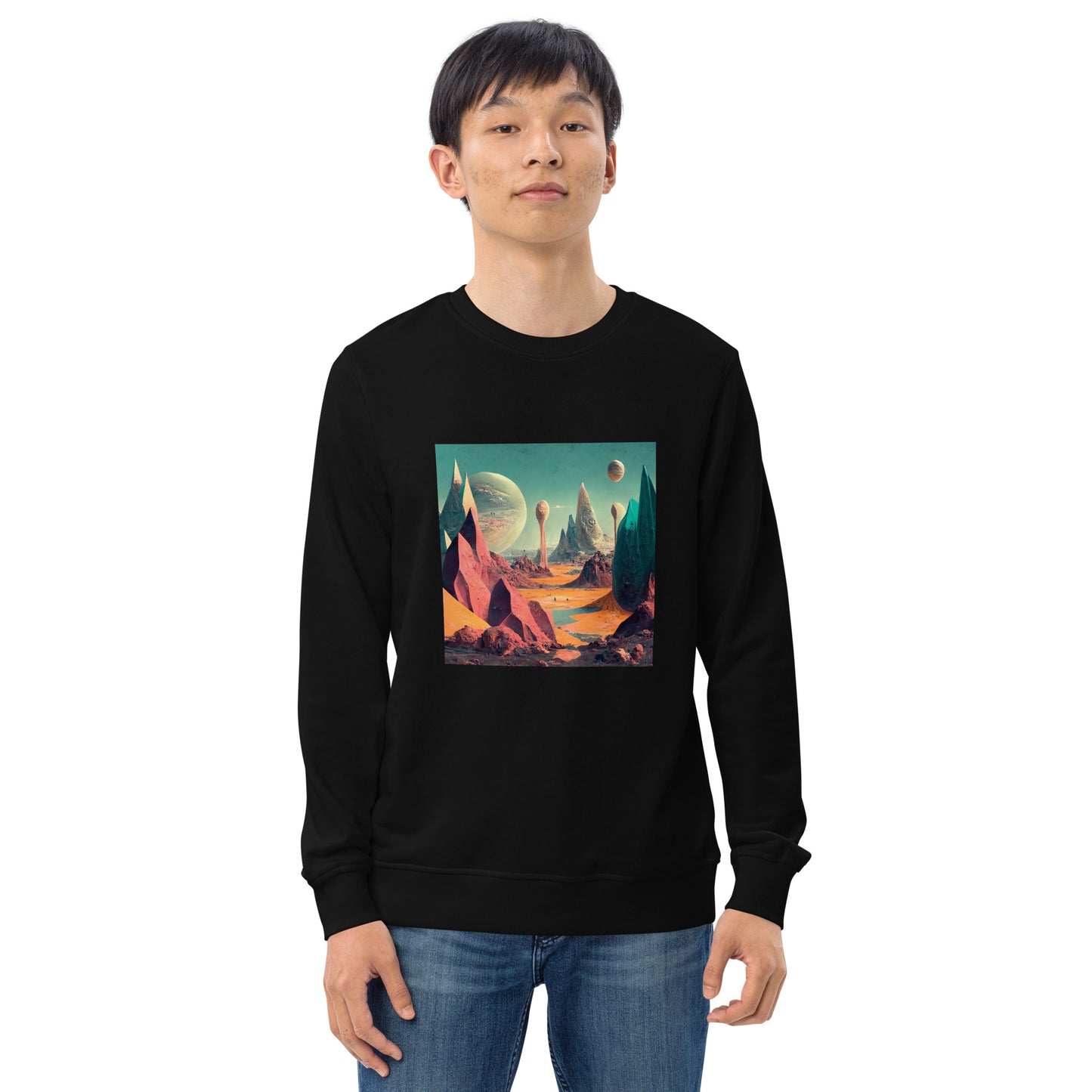 Sweatshirt Unisex / Organic Cotton / Exoplanet #3