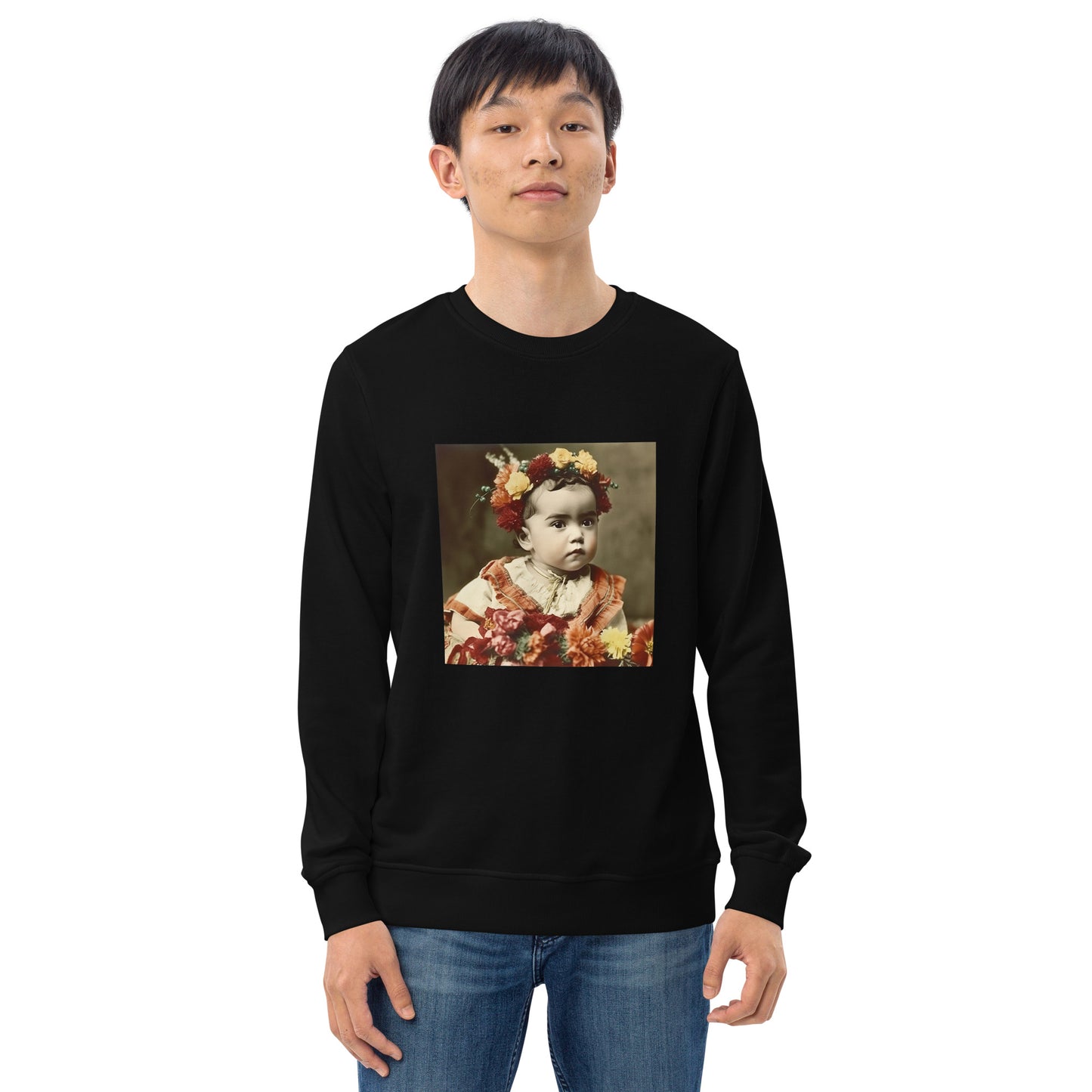 Sweatshirt Unisex / Organic Cotton / Portrait Magdalena Frida I