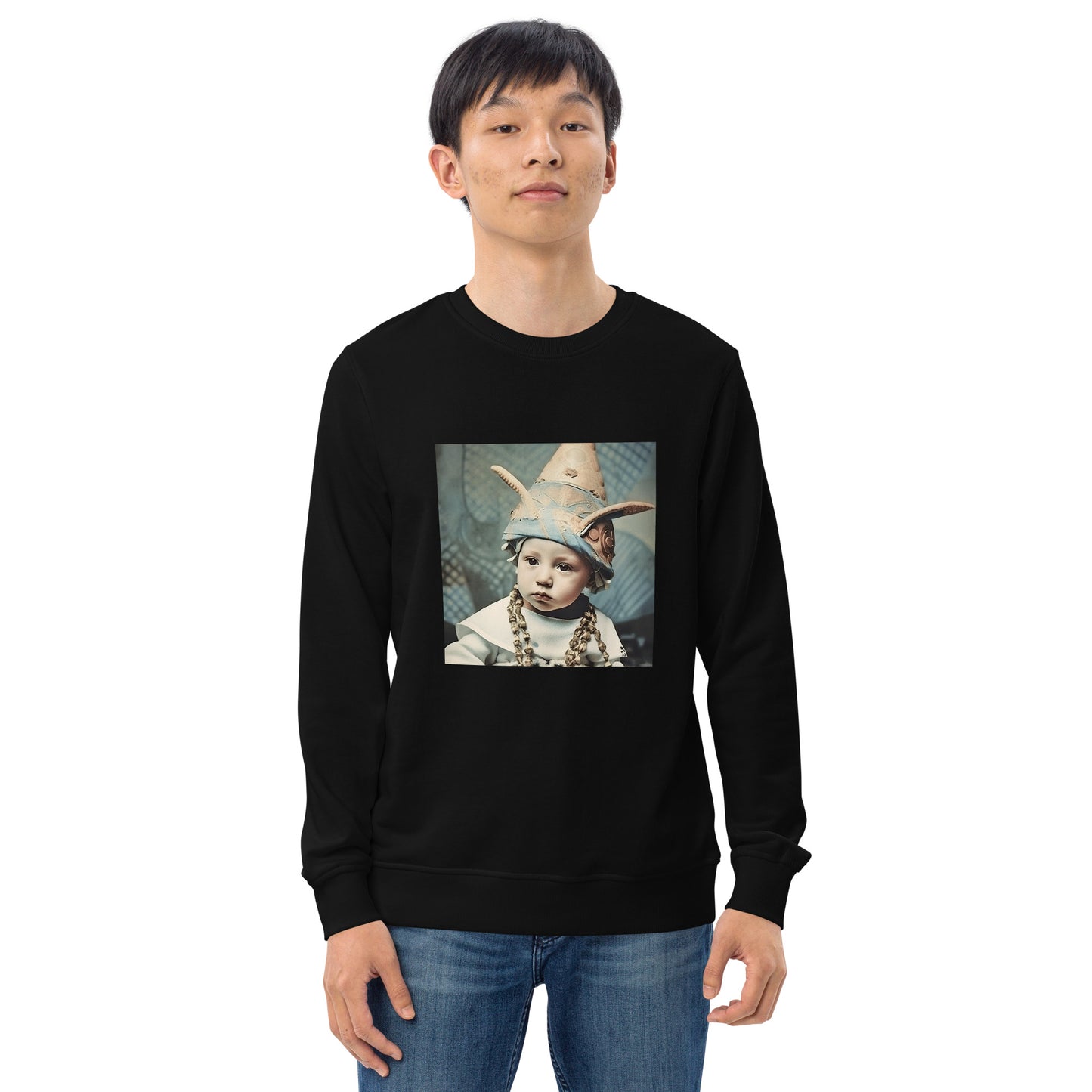 Sweatshirt Unisex / Organic Cotton / Portrait Akhenaten Amenhotep II