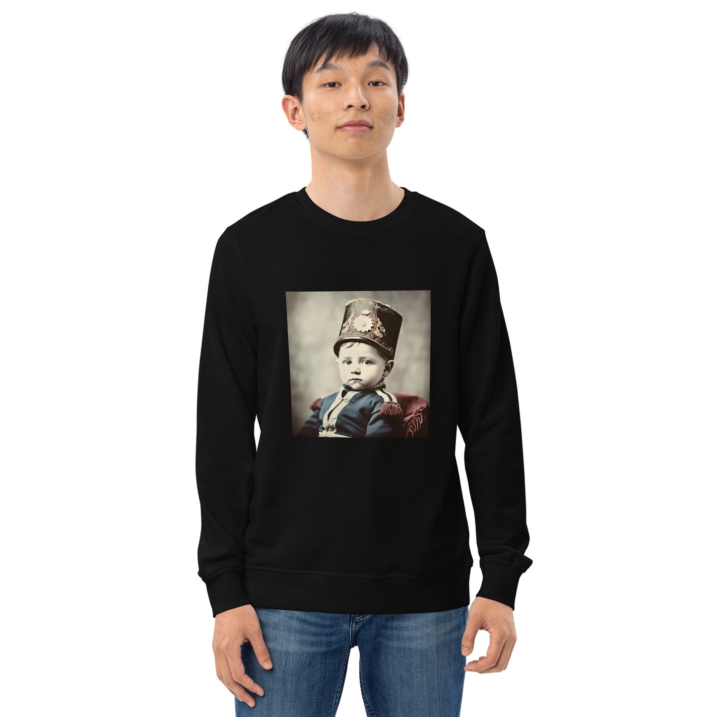 Sweatshirt Unisex / Organic Cotton / Portrait Napoleon Carlo III