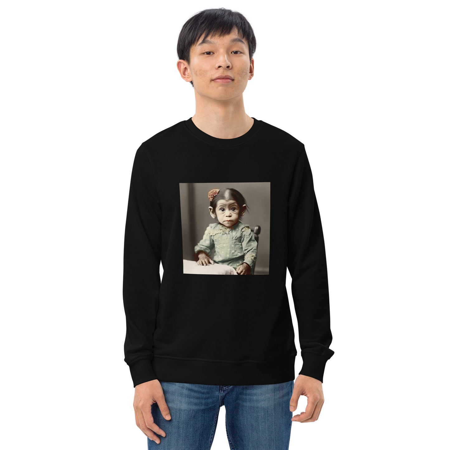 Sweatshirt Unisex / Organic Cotton / Portrait Lucy Dinkinesh I