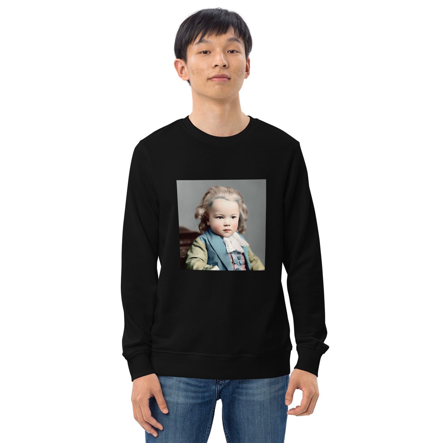 Sweatshirt Unisex / Organic Cotton / Portrait Johann Sebastian V