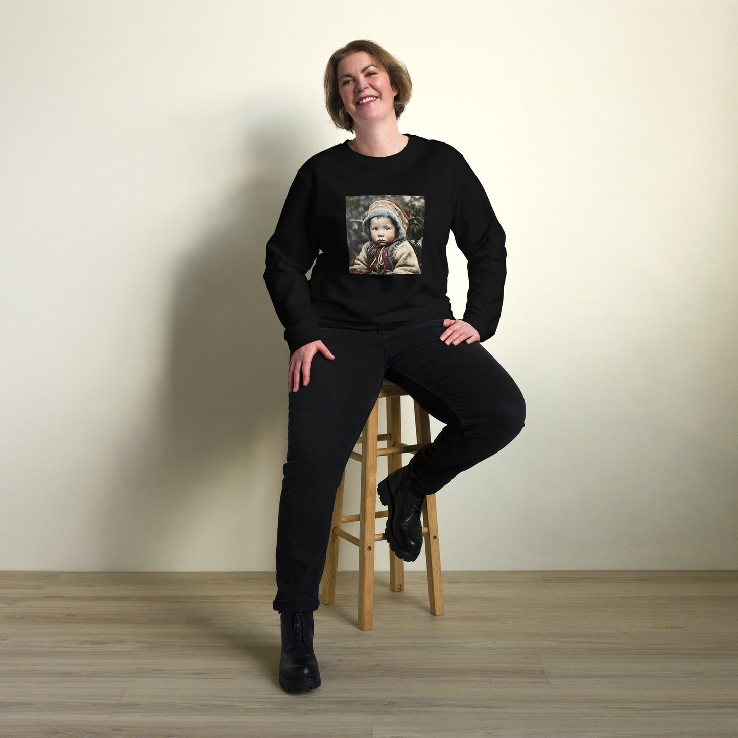 Sweatshirt Unisex / Organic Cotton / Portrait Koelbjerg Child I