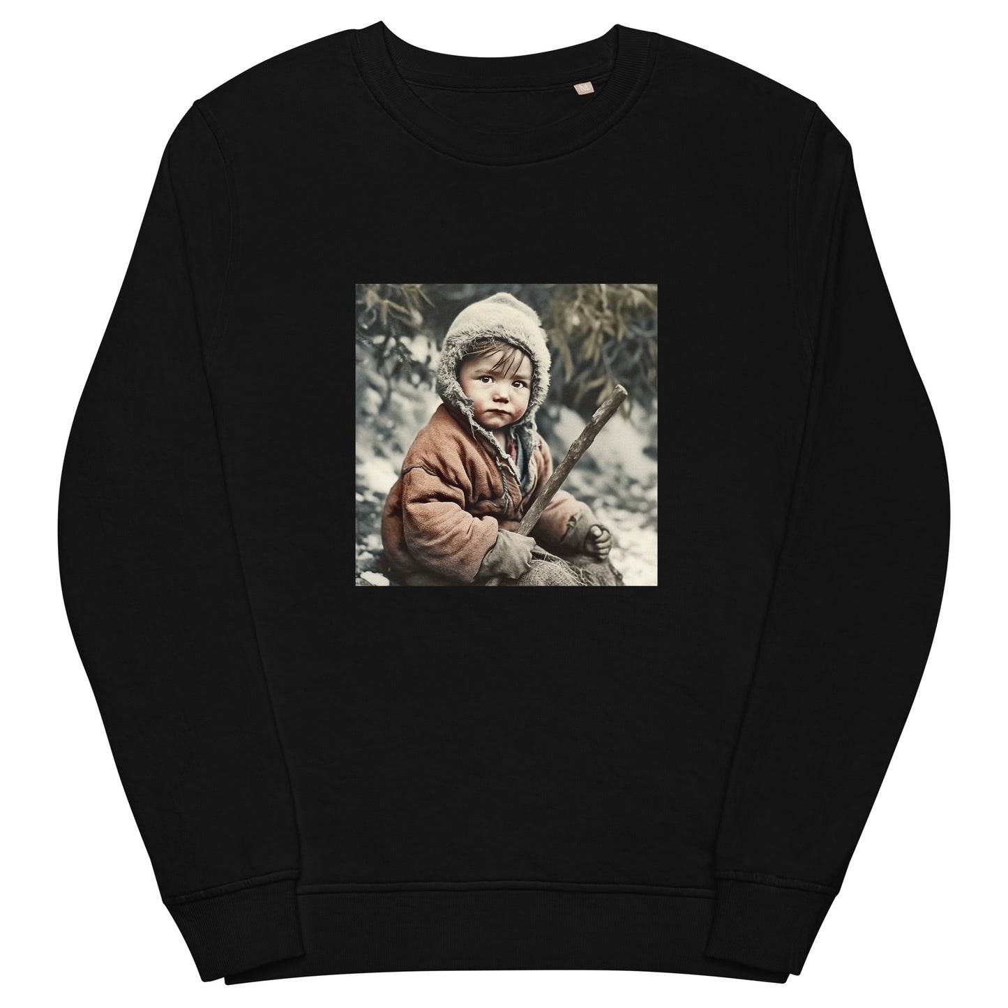 Sweatshirt Unisex / Organic Cotton / Portrait Ötzi Tisenjoch I