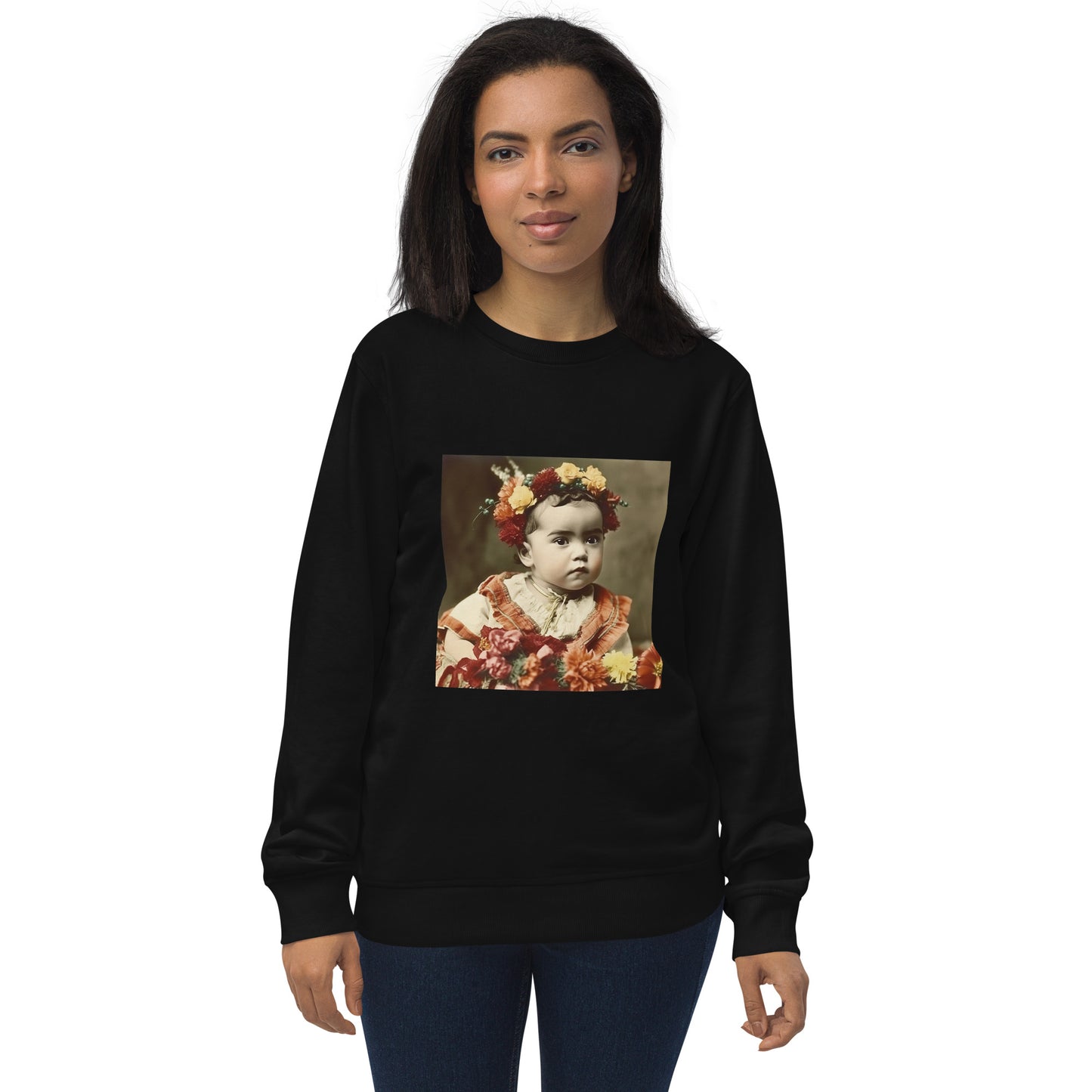 Sweatshirt Unisex / Organic Cotton / Portrait Magdalena Frida I