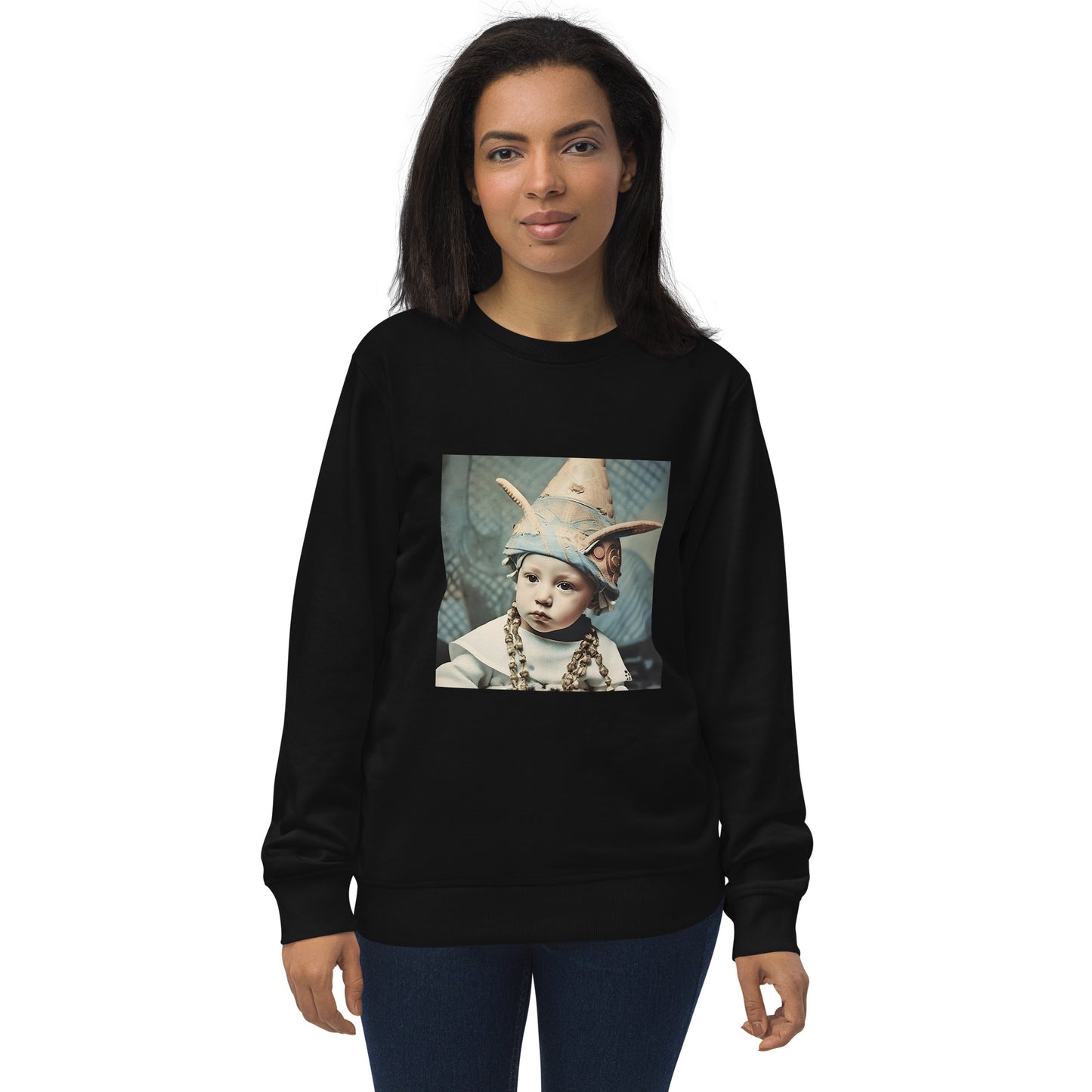 Sweatshirt Unisex / Organic Cotton / Portrait Akhenaten Amenhotep II