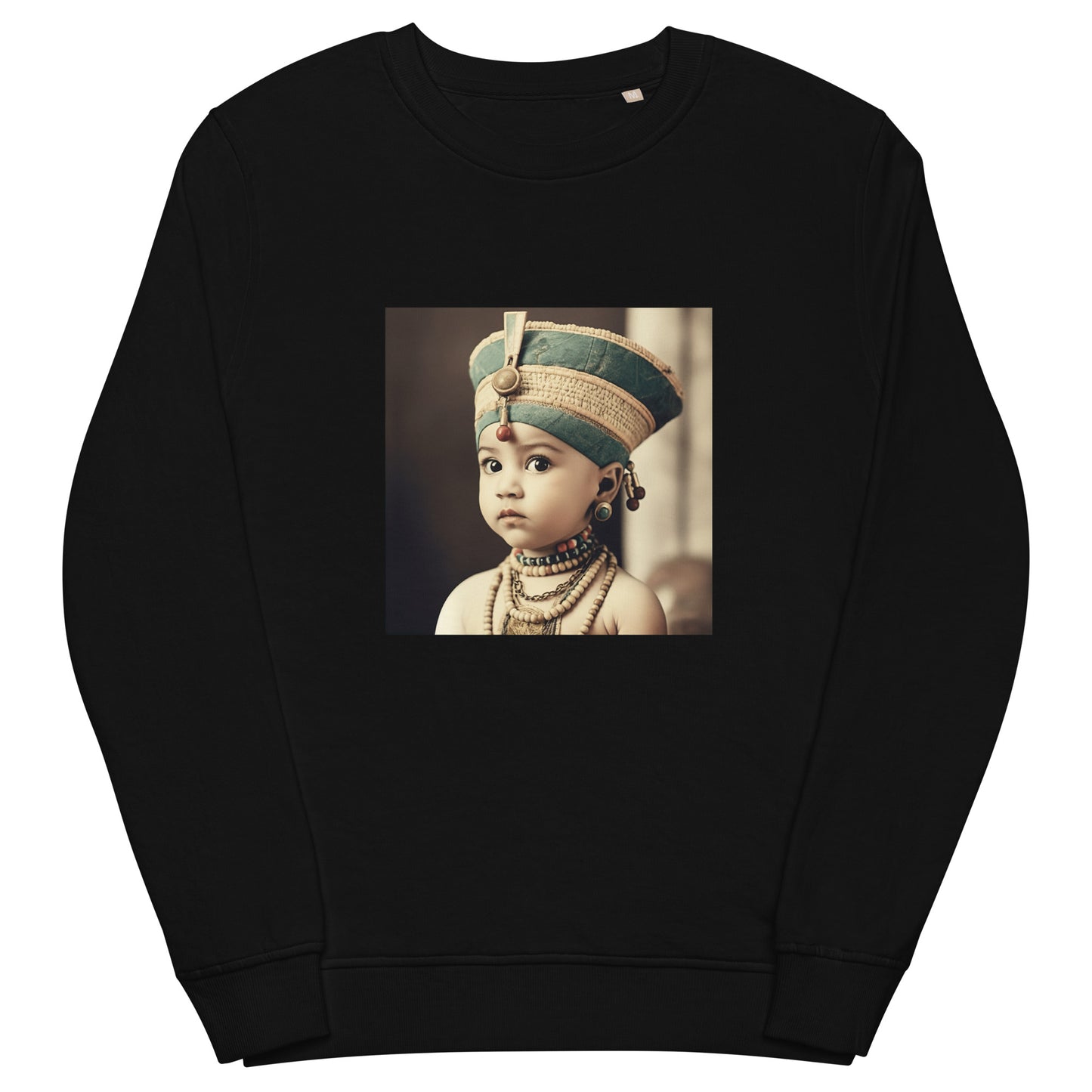 Sweatshirt Unisex / Organic Cotton / Portrait Nefertiti Neferneferuaten I