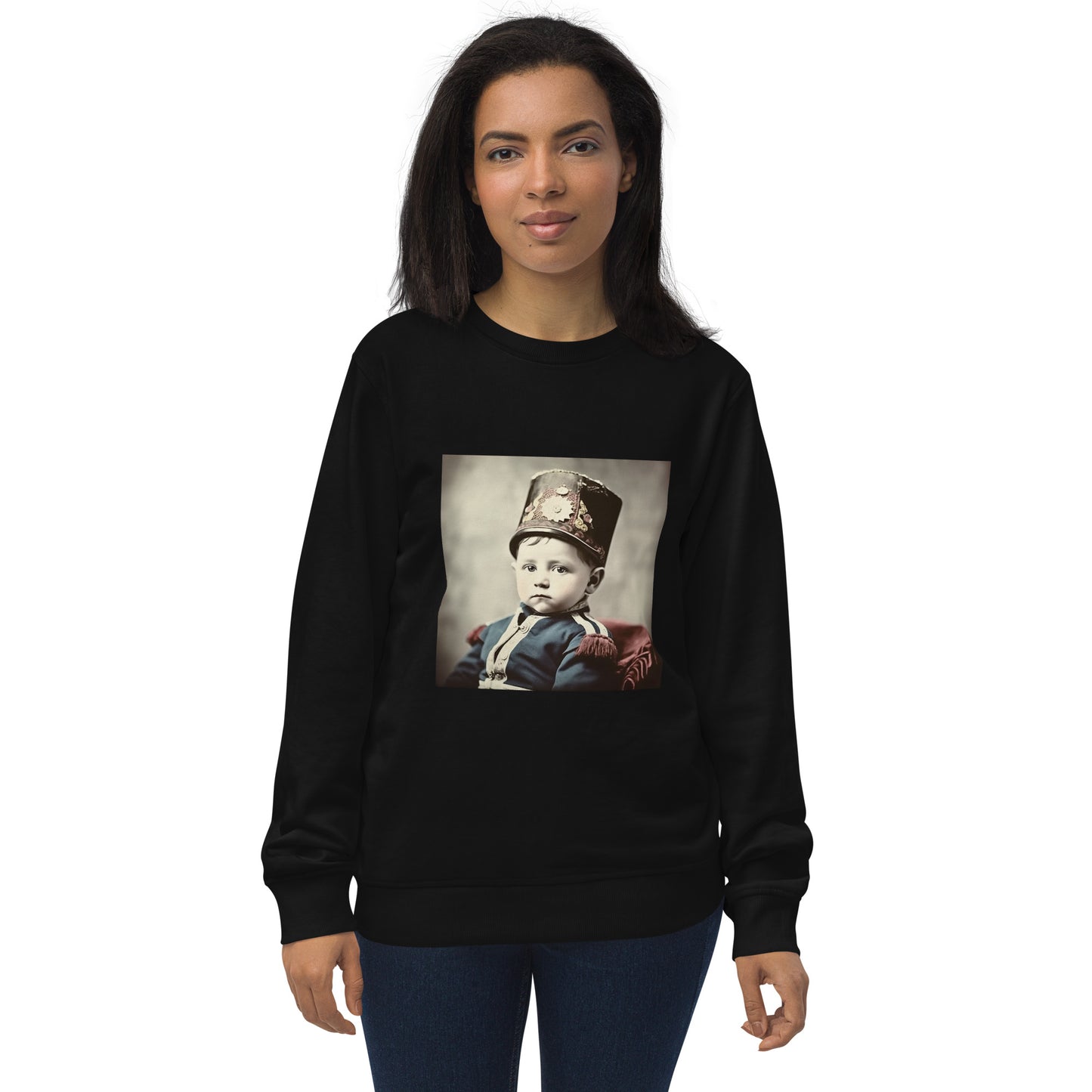 Sweatshirt Unisex / Organic Cotton / Portrait Napoleon Carlo III