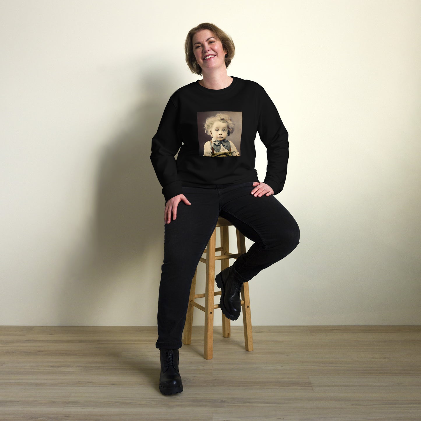 Sweatshirt Unisex / Organic Cotton / Portrait Albert Hermann II