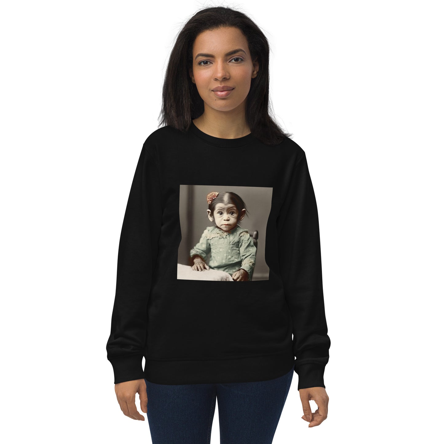 Sweatshirt Unisex / Organic Cotton / Portrait Lucy Dinkinesh I