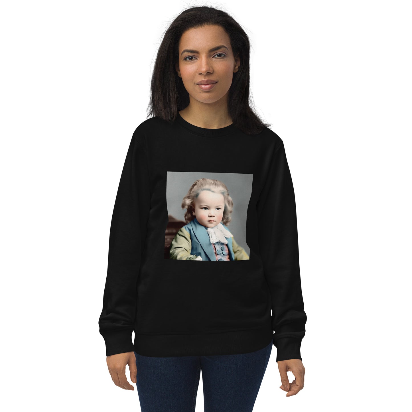 Sweatshirt Unisex / Organic Cotton / Portrait Johann Sebastian V