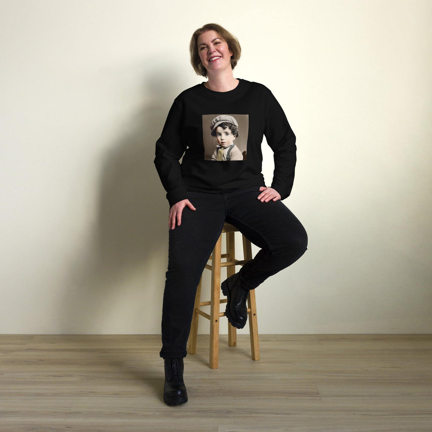 Sweatshirt Unisex / Organic Cotton / Portrait Charles 'Charlie' Spencer III