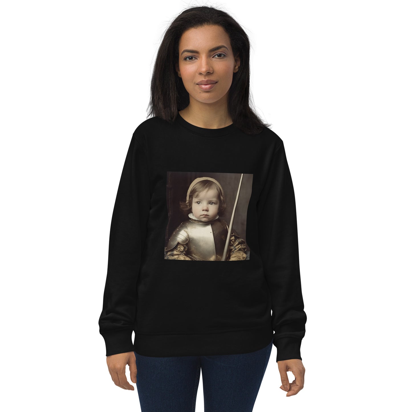 Sweatshirt Unisex / Organic Cotton / Portrait Jeanne 'Joan' Arc II