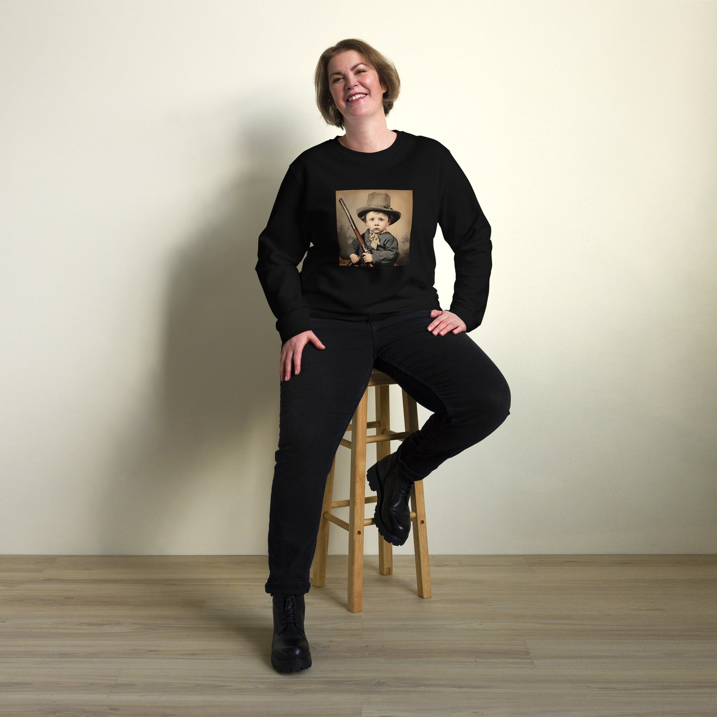 Sweatshirt Unisex / Organic Cotton / Portrait William 'Billy' Henry III