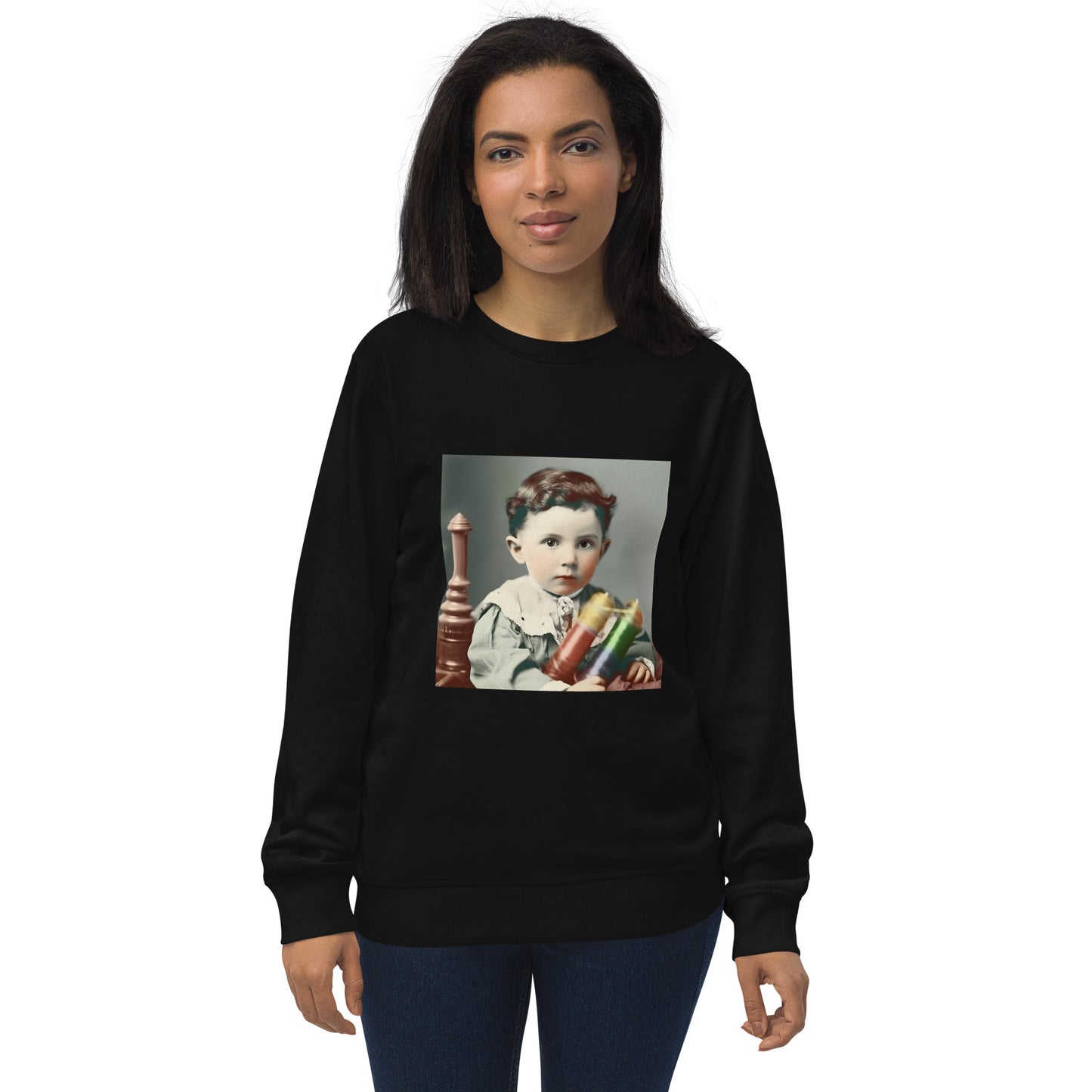 Sweatshirt Unisex / Organic Cotton / Portrait Nikola Milutin I