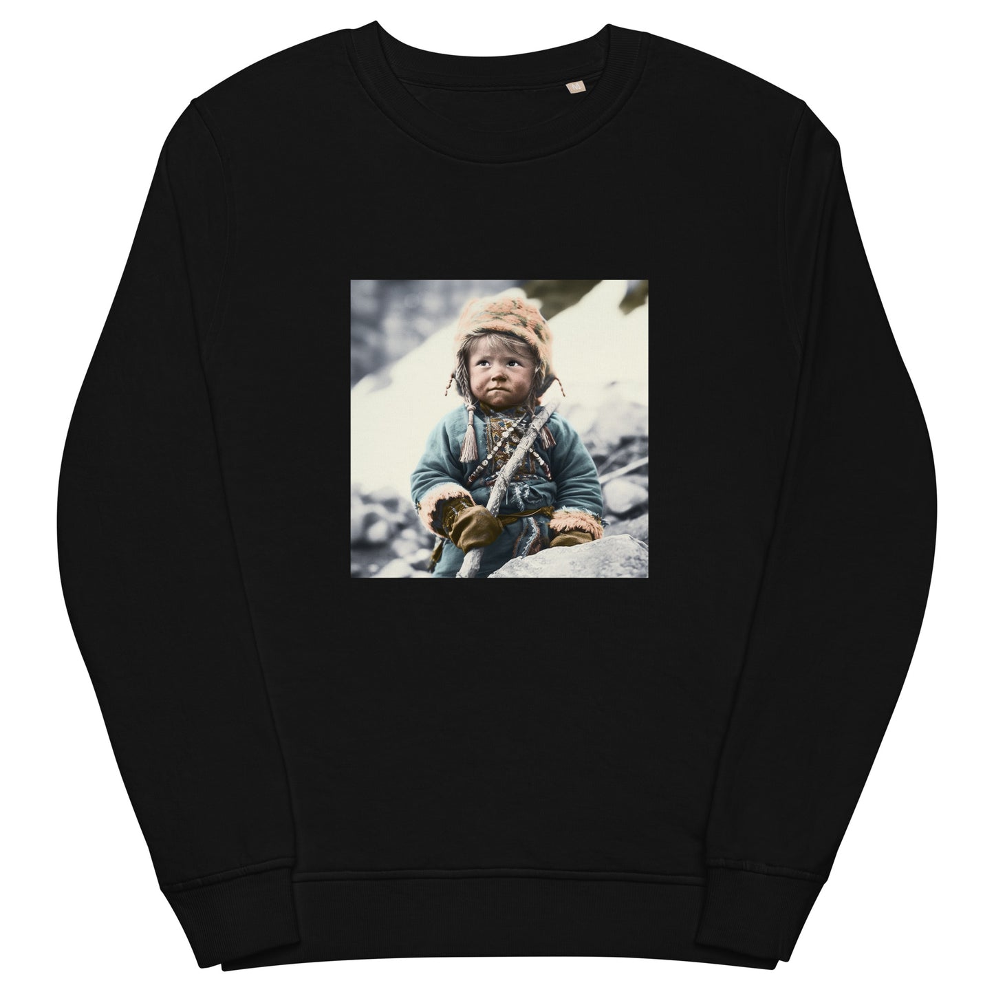 Sweatshirt Unisex / Organic Cotton / Portrait Ötzi Tisenjoch II