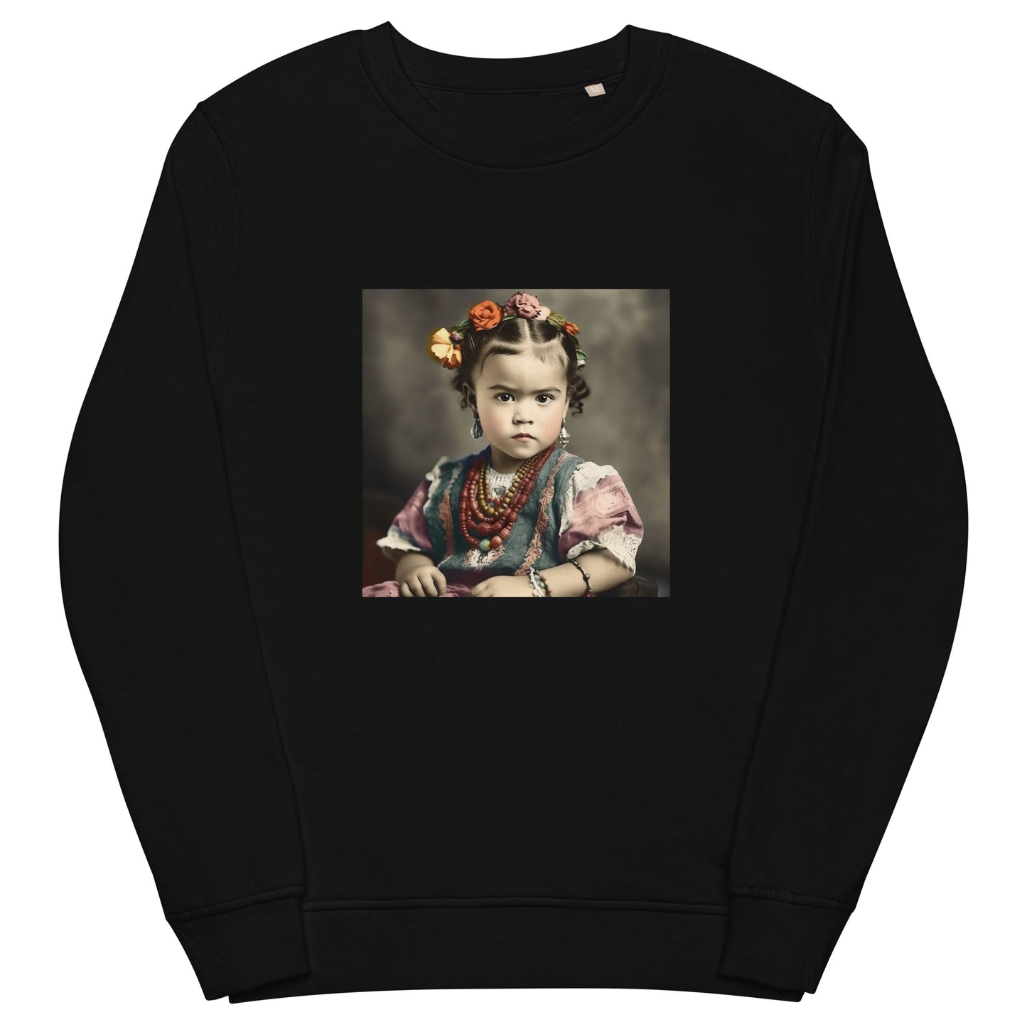 Sweatshirt Unisex / Organic Cotton / Portrait Magdalena Frida VIII