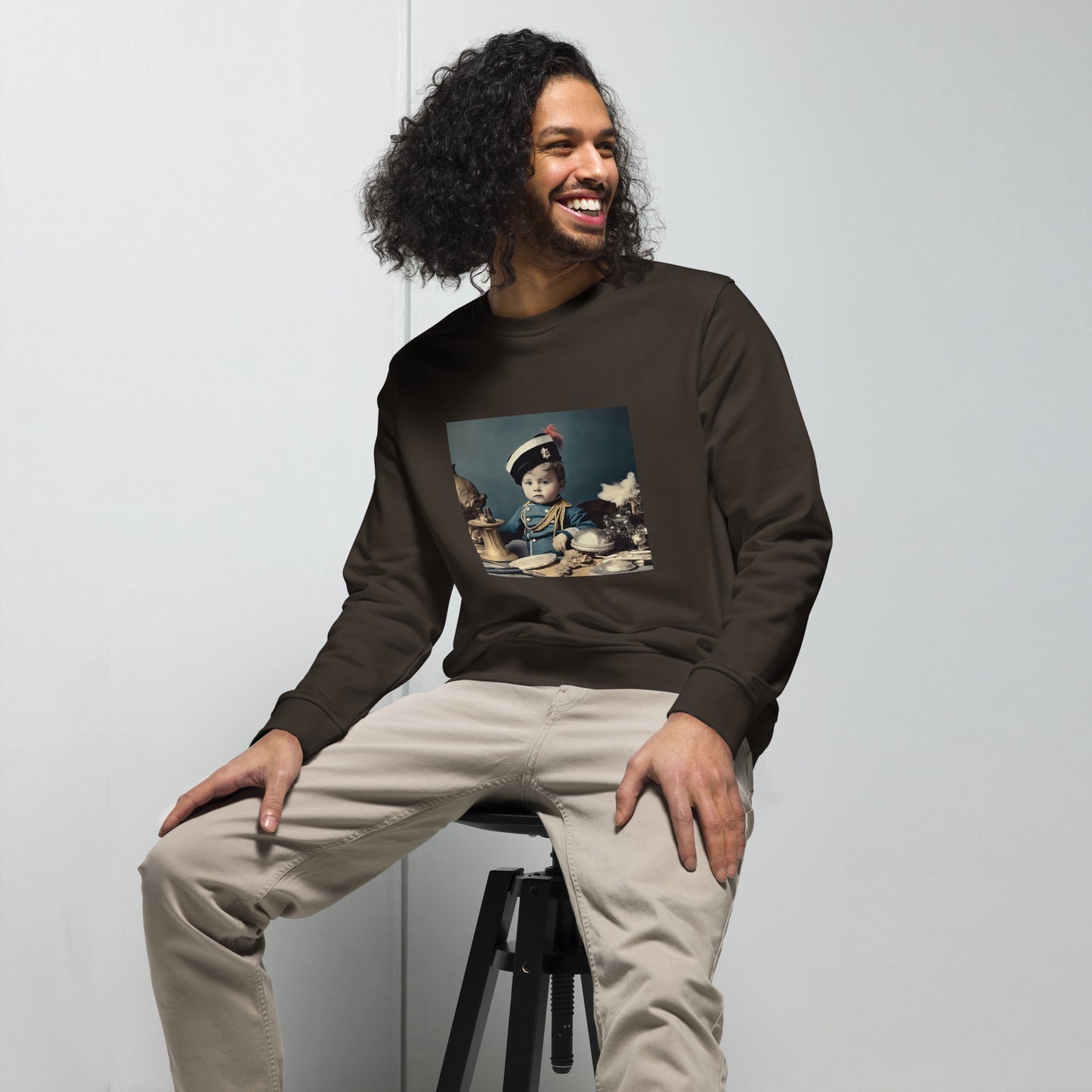 Sweatshirt Unisex / Organic Cotton / Portrait Napoleon Carlo VIII