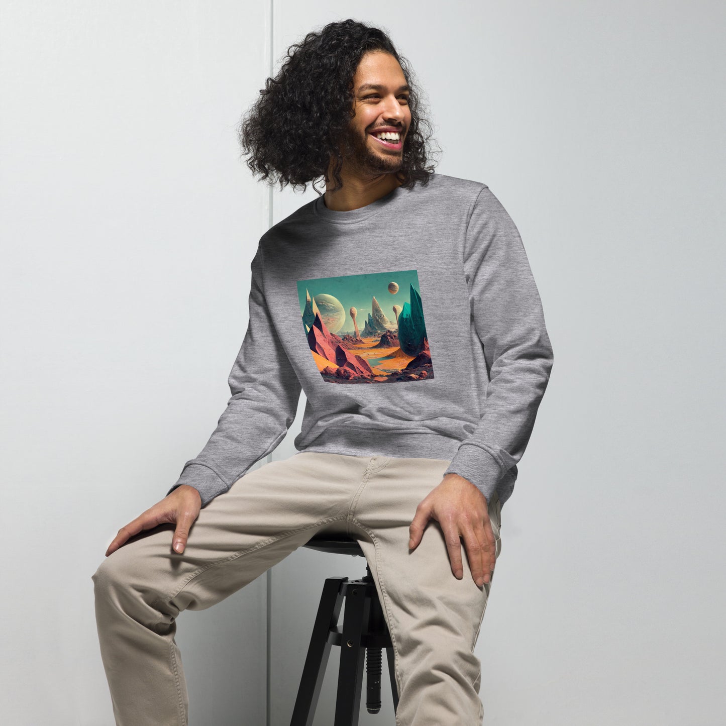 Sweatshirt Unisex / Organic Cotton / Exoplanet #3