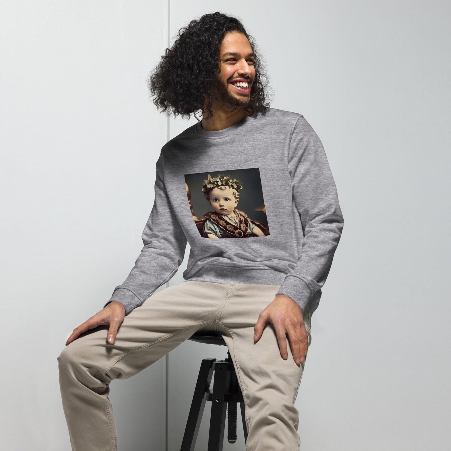 Sweatshirt Unisex / Organic Cotton / Portrait Gaius Julius I