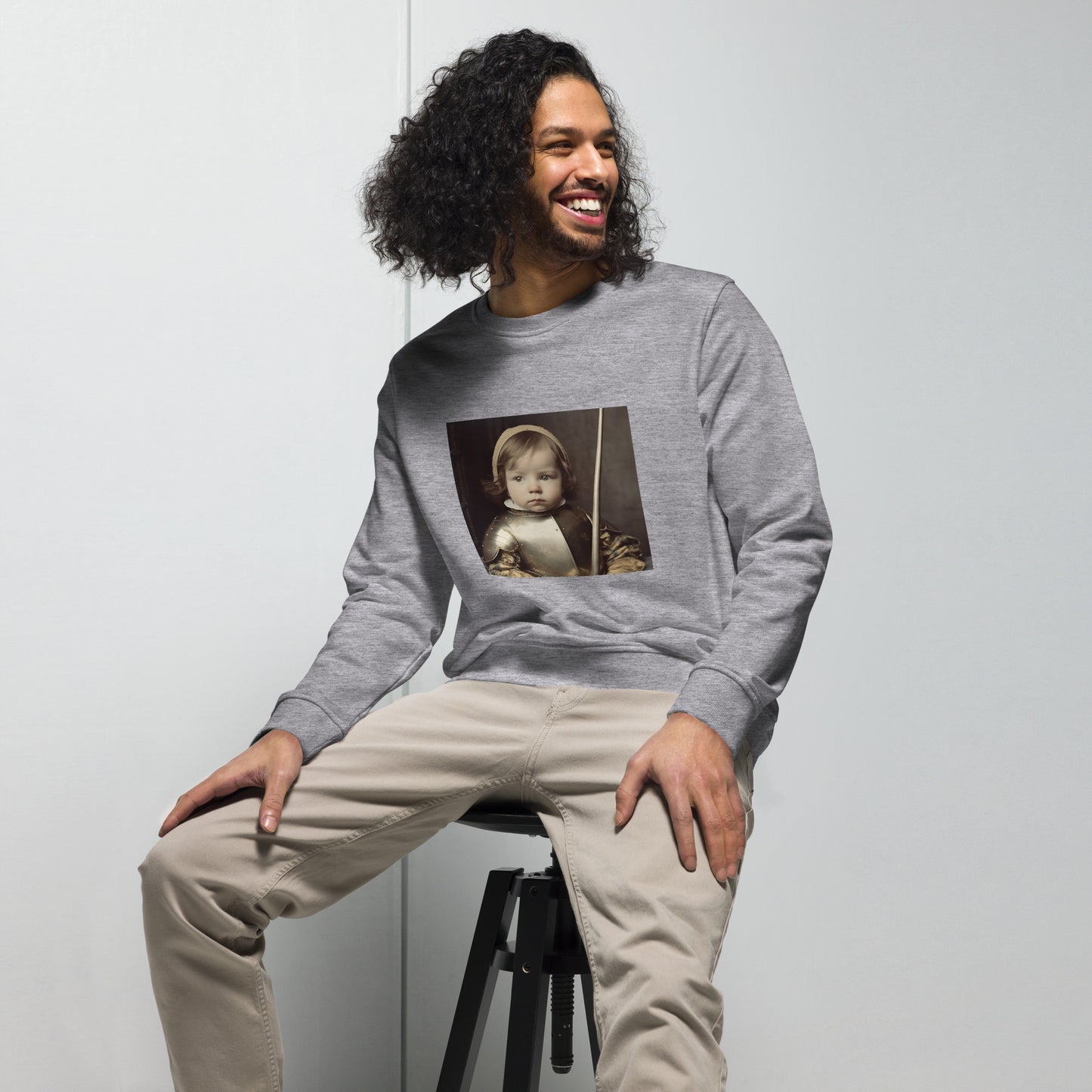 Sweatshirt Unisex / Organic Cotton / Portrait Jeanne 'Joan' Arc II