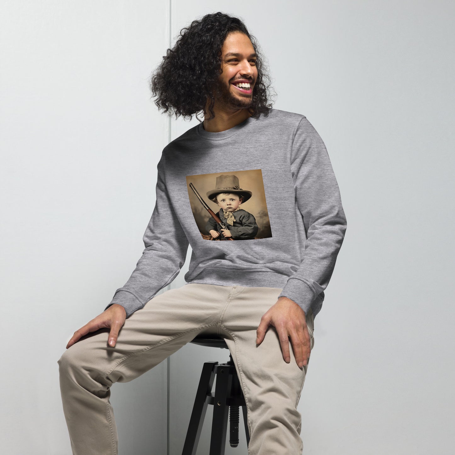 Sweatshirt Unisex / Organic Cotton / Portrait William 'Billy' Henry III