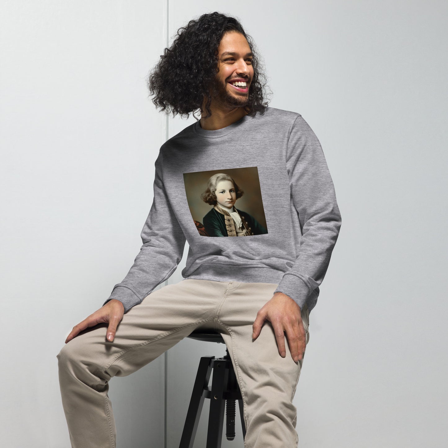 Sweatshirt Unisex / Organic Cotton / Portrait George Augustine I